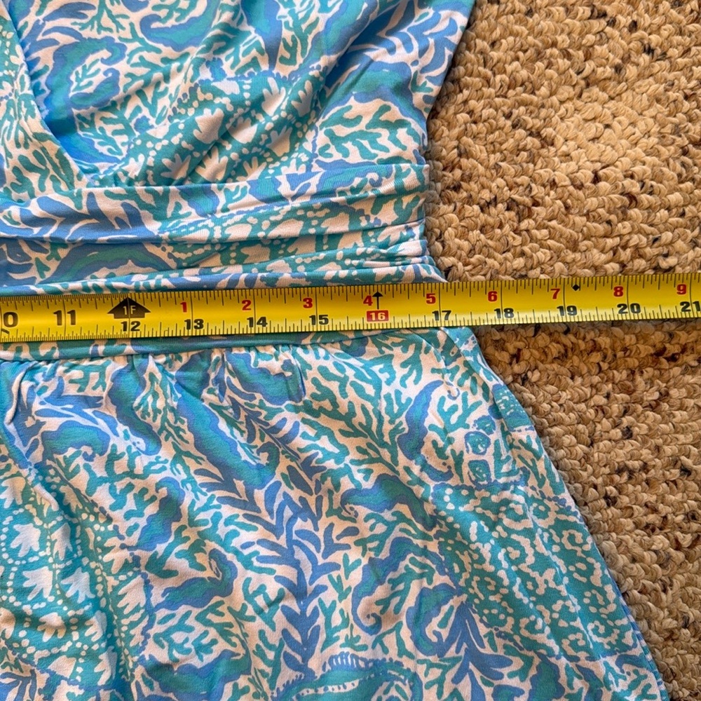 Lilly Pulitzer Blue and White Romper - Picture 3 of 10